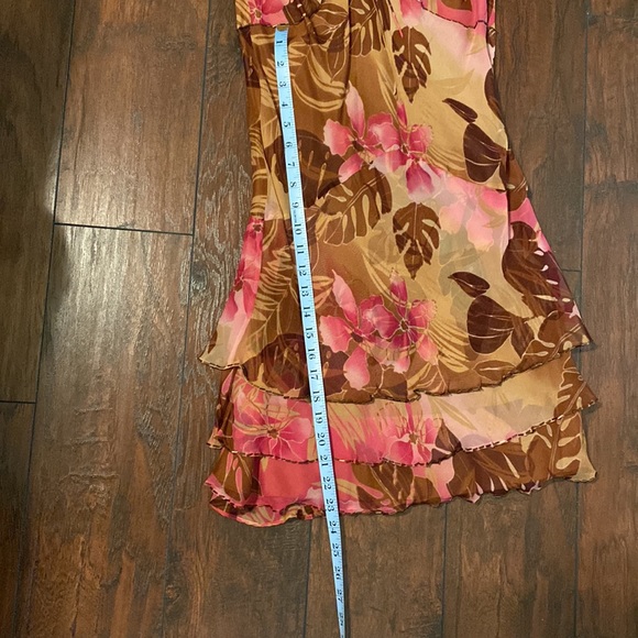 Robbie Bee pink and brown cocktail dress - Picture 6 of 7